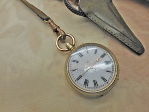 A nurse's chatelaine made using leather. c1900