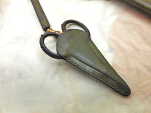 Laden Sie das Bild in den Galerie-Viewer, A nurse&#39;s chatelaine made using leather. c1900
