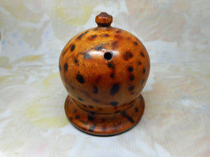 A Georgian burnt wood cotton / string ball holder. c 1800