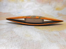 Load image into Gallery viewer, SOLD......A Christmas themed Mauchine Ware tatting shuttle. c1860.
