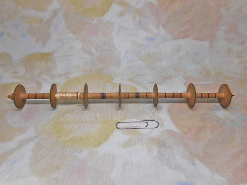 A Painted Tunbridge Ware reel from a sewing box. c 1800