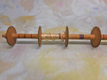 Load image into Gallery viewer, A Painted Tunbridge Ware reel from a sewing box. c 1800
