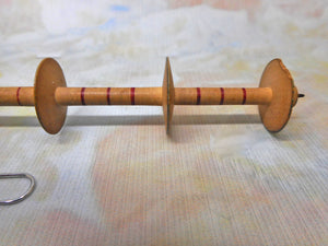 A Painted Tunbridge Ware reel from a sewing box. c 1800