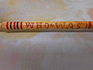'Who Was Christ'-an inscribed mutton bone lace bobbin. 19thc