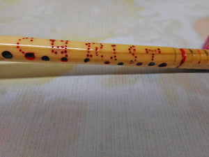 'Who Was Christ'-an inscribed mutton bone lace bobbin. 19thc