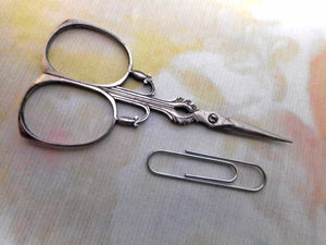A fine pair of small, cut steel scissors. c1800-1820