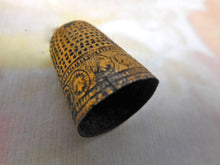 Load image into Gallery viewer, A late medieval, gilt brass thimble. Nuremberg c1580
