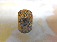 Load image into Gallery viewer, A late medieval, gilt brass thimble. Nuremberg c1580
