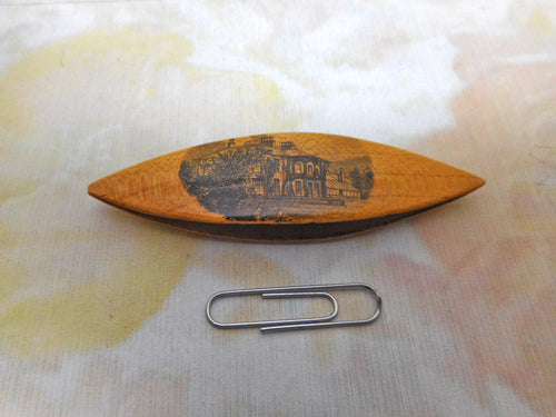 A 'Mauchline Ware' tatting shuttle
