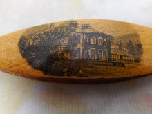 Load image into Gallery viewer, SOLD…..…….A &#39;Mauchline Ware&#39; tatting shuttle. Athole Plantations. c1890. Perthshire. Scotland.
