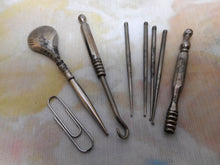 Load image into Gallery viewer, A group of steel sewing tools. c 1870
