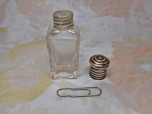 Load image into Gallery viewer, A glass scent bottle from a sewing set. Continental c1870.
