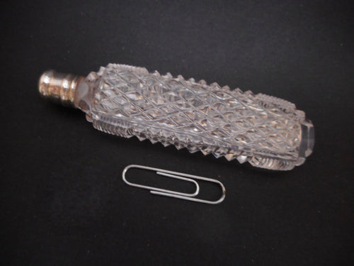 A well cut, Palais Royal scent bottle from a sewing box. French c1800.