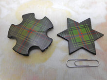 Load image into Gallery viewer, SOLD.....Two Tartan Ware thread winders. Louise pattern. c1870
