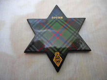 Load image into Gallery viewer, SOLD.....Two Tartan Ware thread winders. Louise pattern. c1870
