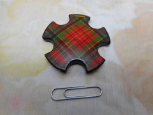 Load image into Gallery viewer, A Tartan Ware thread winder / pin holder. Caledonia.
