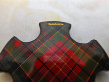 Load image into Gallery viewer, A Tartan Ware thread winder / pin holder. Caledonia. c1870.
