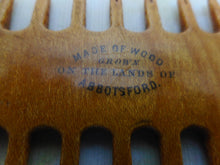 Load image into Gallery viewer, A Mauchline Ware comb shaped thread winder. Abbotsford. c1870
