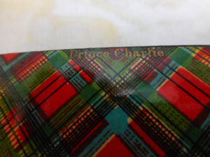 A Tartan ware needle case-'From Rannoch'. c1880-1900
