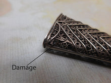 Load image into Gallery viewer, A silver filigree scissor case. c1820
