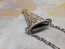 Load image into Gallery viewer, A silver scissor holder from a chatelaine. HM. 1888 D &amp; LS.

