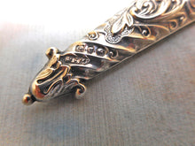 Load image into Gallery viewer, A silver scissor holder from a chatelaine. HM. 1888 D &amp; LS.
