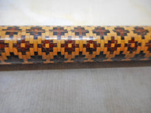 Load image into Gallery viewer, A Tunbridge Ware rolling or round ruler for drawing straight lines. c1860.
