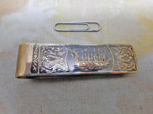 Load image into Gallery viewer, A silver money clip with niello decoration. c1920
