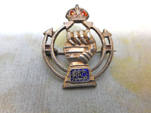 Load image into Gallery viewer, A silver World War 1 Royal Armoured Corps brooch. c1940
