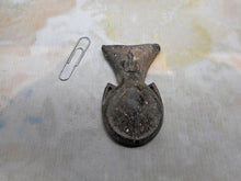 Load image into Gallery viewer, A pilgrim's lead ampulla. French 20th century.
