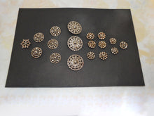 Load image into Gallery viewer, A card of 18 steel buttons. 19th century.
