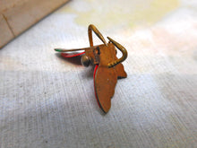 Load image into Gallery viewer, A little cardboard needle box with a print of Lilies of the Valley. c1860
