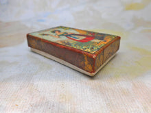 Load image into Gallery viewer, A small, decorative cardboard box titled 'Needles'. c1860
