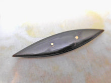 Load image into Gallery viewer, A horn tatting shuttle with inlaid decoration. c1870
