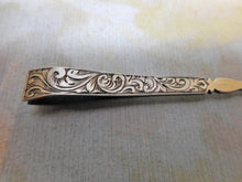 Load image into Gallery viewer, An engraved silver ear spoon / tweezer combo. c1840.

