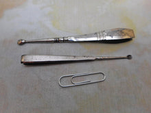 Load image into Gallery viewer, Two steel ear spoon / tweezer combos. c1840
