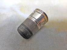 Load image into Gallery viewer, An early 19th century steel topped silver thimble. c1815
