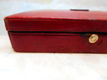 Load image into Gallery viewer, A red leather etui with sewing tools. c1830
