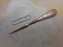 Load image into Gallery viewer, An engraved silver stiletto /awl. c1860
