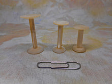 Load image into Gallery viewer, Three mini mother of pearl reels / spools. French c 1800.
