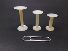 Load image into Gallery viewer, Three mini mother of pearl reels / spools. French c 1800.
