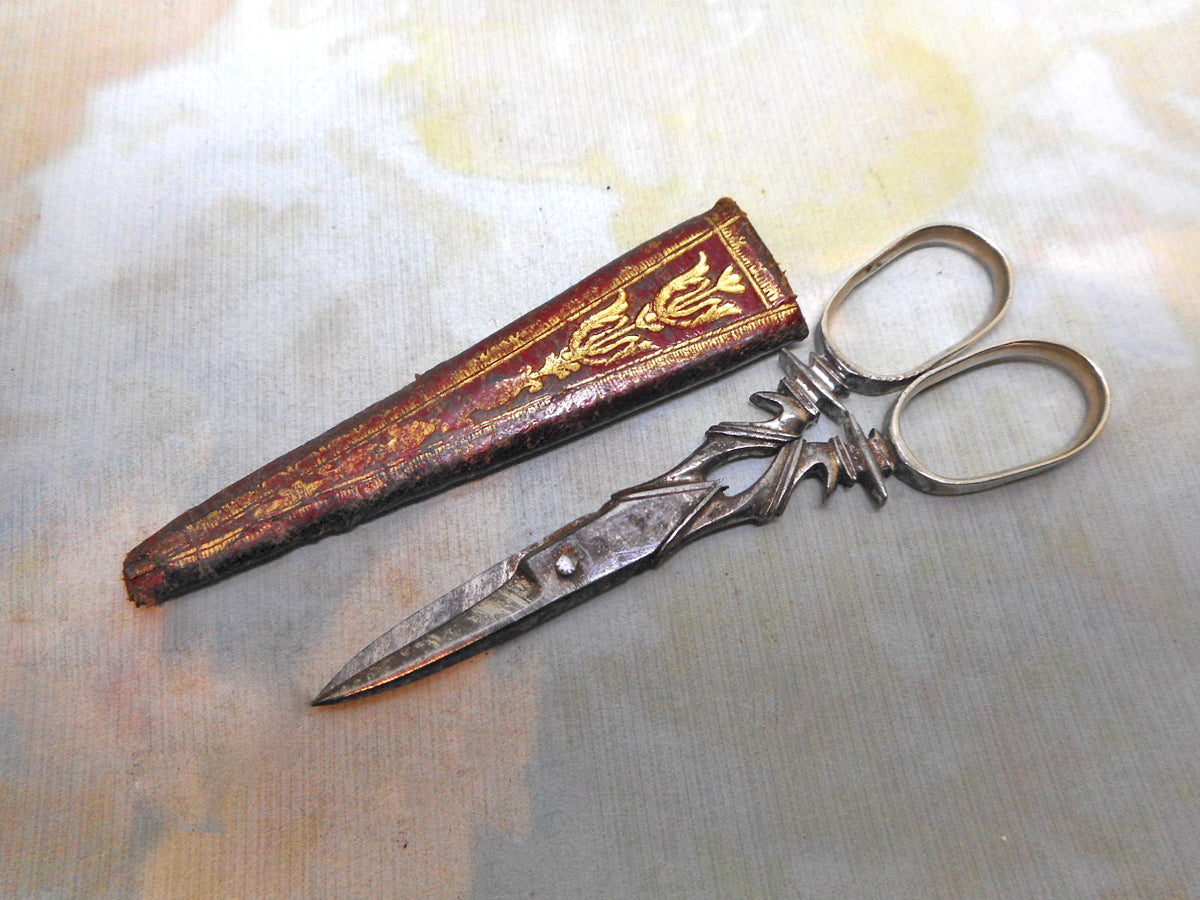 SOLD..……….A fine pair of steel sewing scissors. 18thc. – Curio Cabinet ...