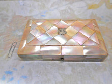 Load image into Gallery viewer, A mother of pearl clad sewing set / etui. c1870
