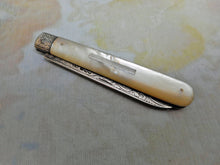 Load image into Gallery viewer, A Victorian folding fruit knife. HM. 1889.
