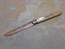 Load image into Gallery viewer, A Victorian folding fruit knife. HM. 1889.
