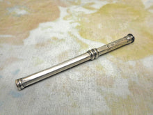 Load image into Gallery viewer, A silver porte-crayon/ pencil holder with perpetual calendar. c1820
