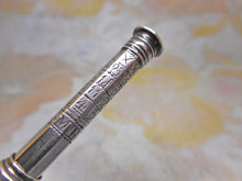 Load image into Gallery viewer, A silver porte-crayon/ pencil holder with perpetual calendar. c1820

