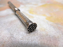 Load image into Gallery viewer, A silver porte-crayon/ pencil holder with perpetual calendar. c1820

