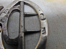 Load image into Gallery viewer, An Irish silver knee buckle with an anchor form chape. HM. 1788
