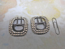 Load image into Gallery viewer, A small pair of silver breeches buckles. London 1827. TH maker.
